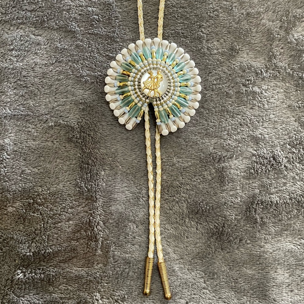 Vintage Handmade Mens Bolo Style Neck Tie